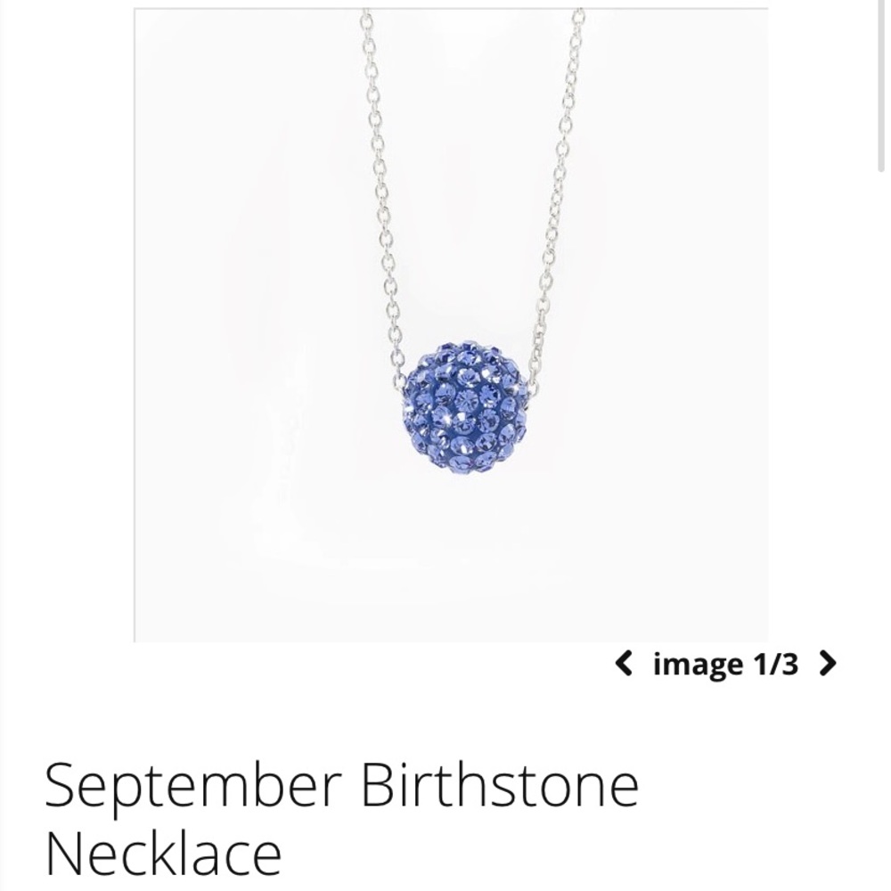 September Birthstone Necklace- NWOT - Never worn